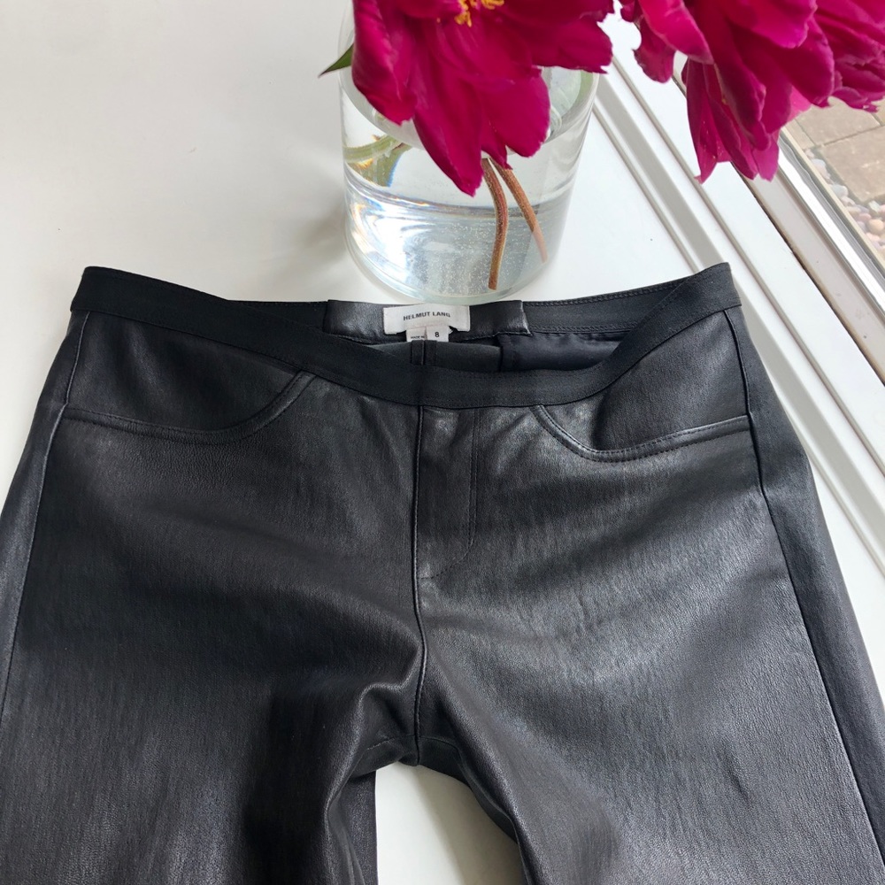 Helmet Lang leather lamb leggings 8